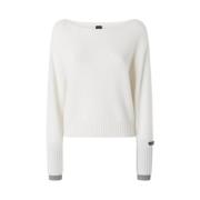 Stijlvolle Gebreide Top Pinko , White , Dames