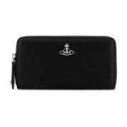 Stijlvolle ritsportemonnee Vivienne Westwood , Black , Dames