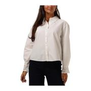 Elegante Witte Blouse voor Vrouwen Y.a.s , White , Dames