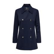 Stijlvolle Winterjas voor Vrouwen Only , Blue , Dames