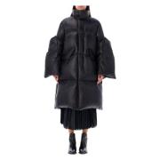 Zwarte Gewatteerde Donsjas Buitenkleding Sacai , Black , Dames