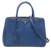 Pre-owned Leather prada-bags Prada Vintage , Blue , Dames