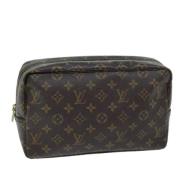 Pre-owned Canvas clutches Louis Vuitton Vintage , Brown , Dames