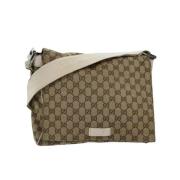 Pre-owned Canvas gucci-bags Gucci Vintage , Beige , Dames