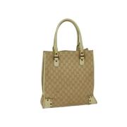 Pre-owned Canvas gucci-bags Gucci Vintage , Beige , Dames