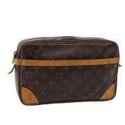 Pre-owned Canvas clutches Louis Vuitton Vintage , Brown , Dames