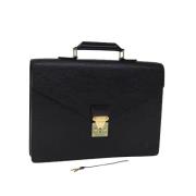 Pre-owned Leather louis-vuitton-bags Louis Vuitton Vintage , Black , D...