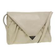 Pre-owned Leather shoulder-bags Celine Vintage , Beige , Dames