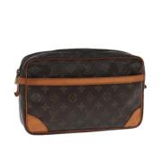 Pre-owned Canvas clutches Louis Vuitton Vintage , Brown , Dames