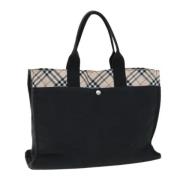 Pre-owned Canvas handbags Burberry Vintage , Black , Dames