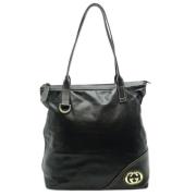 Pre-owned Leather gucci-bags Gucci Vintage , Black , Dames