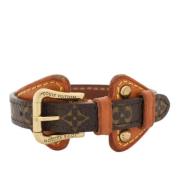 Pre-owned Fabric bracelets Louis Vuitton Vintage , Brown , Dames