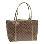 Pre-owned Canvas gucci-bags Gucci Vintage , Yellow , Dames