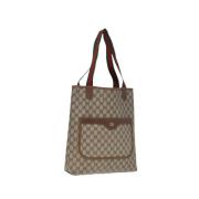 Pre-owned Canvas gucci-bags Gucci Vintage , Beige , Dames