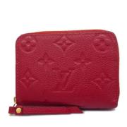 Pre-owned Fabric wallets Louis Vuitton Vintage , Red , Dames