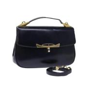 Pre-owned Leather dior-bags Dior Vintage , Blue , Dames