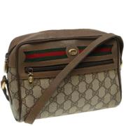 Pre-owned Canvas gucci-bags Gucci Vintage , Beige , Dames