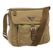 Pre-owned Nylon prada-bags Prada Vintage , Beige , Dames