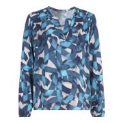 Blouse met print Betty & Co , Blue , Dames