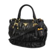 Pre-owned Leather prada-bags Prada Vintage , Black , Dames