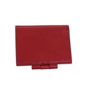 Pre-owned Leather wallets Hermès Vintage , Red , Dames