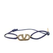 Pre-owned Fabric bracelets Valentino Vintage , Blue , Dames