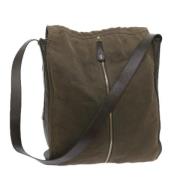 Pre-owned Canvas shoulder-bags Yves Saint Laurent Vintage , Green , Da...