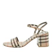 Pre-owned Leather sandals Burberry Vintage , Multicolor , Dames