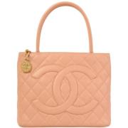 Pre-owned Leather chanel-bags Chanel Vintage , Pink , Dames