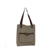 Pre-owned Leather gucci-bags Gucci Vintage , Beige , Dames