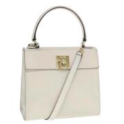 Pre-owned Leather celine-bags Celine Vintage , Beige , Dames