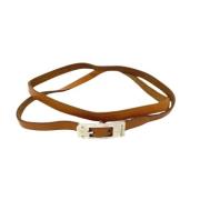 Pre-owned Leather bracelets Hermès Vintage , Brown , Dames