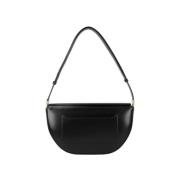 Pre-owned Leather shoulder-bags Burberry Vintage , Black , Dames