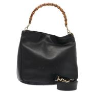 Pre-owned Leather gucci-bags Gucci Vintage , Black , Dames