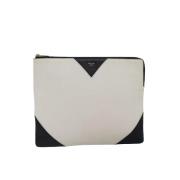 Pre-owned Leather celine-bags Celine Vintage , White , Dames