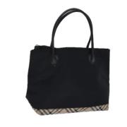 Pre-owned Canvas handbags Burberry Vintage , Black , Dames