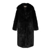 Faux Fur Coat Michael Kors , Black , Dames