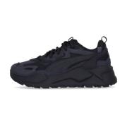 Zwarte lage schoen met vetersluiting Puma , Black , Heren