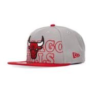 Chicago Bulls Platte Klep Pet New Era , Gray , Unisex