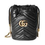 Pre-owned Leather gucci-bags Gucci Vintage , Black , Dames