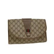 Pre-owned Canvas gucci-bags Gucci Vintage , Beige , Dames