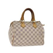 Pre-owned Canvas handbags Louis Vuitton Vintage , Beige , Dames