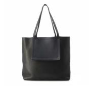 Pre-owned Leather totes Hermès Vintage , Black , Dames