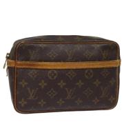 Pre-owned Canvas clutches Louis Vuitton Vintage , Brown , Dames