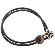 Pre-owned Metal bracelets Louis Vuitton Vintage , Black , Heren