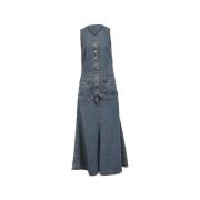 Pre-owned Denim dresses Chloé Pre-owned , Blue , Dames