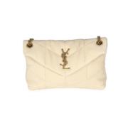 Pre-owned Fabric shoulder-bags Yves Saint Laurent Vintage , Beige , Da...