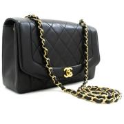 Pre-owned Leather chanel-bags Chanel Vintage , Black , Dames