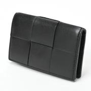 Pre-owned Leather key-holders Bottega Veneta Vintage , Black , Dames