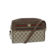 Pre-owned Leather gucci-bags Gucci Vintage , Beige , Dames